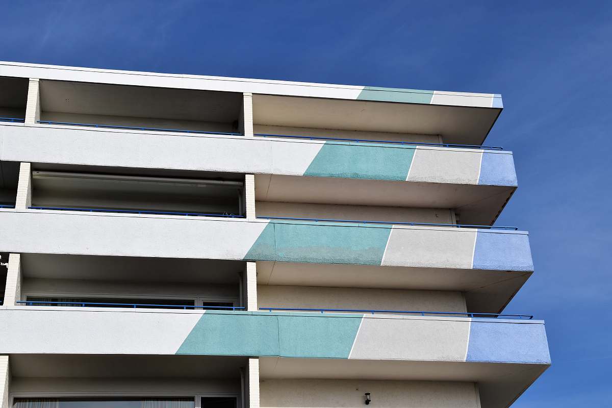 home decor white concrete building window